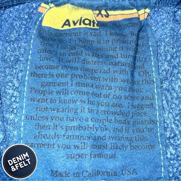 Aviator Nation Women’s Blue Lightning Bolt High Waist Sweatpants/Joggers 💙⚡️ - Picture 6 of 10